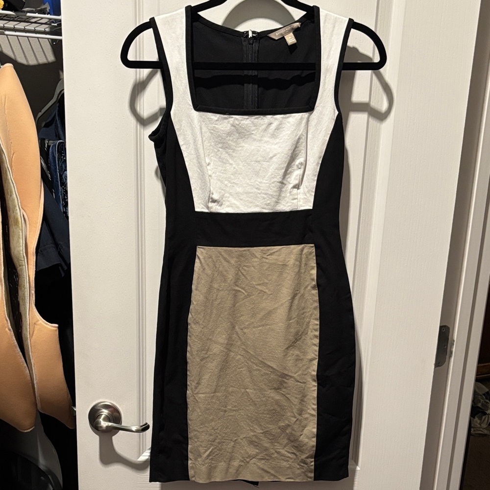 Banana Republic Black and Tan Dress